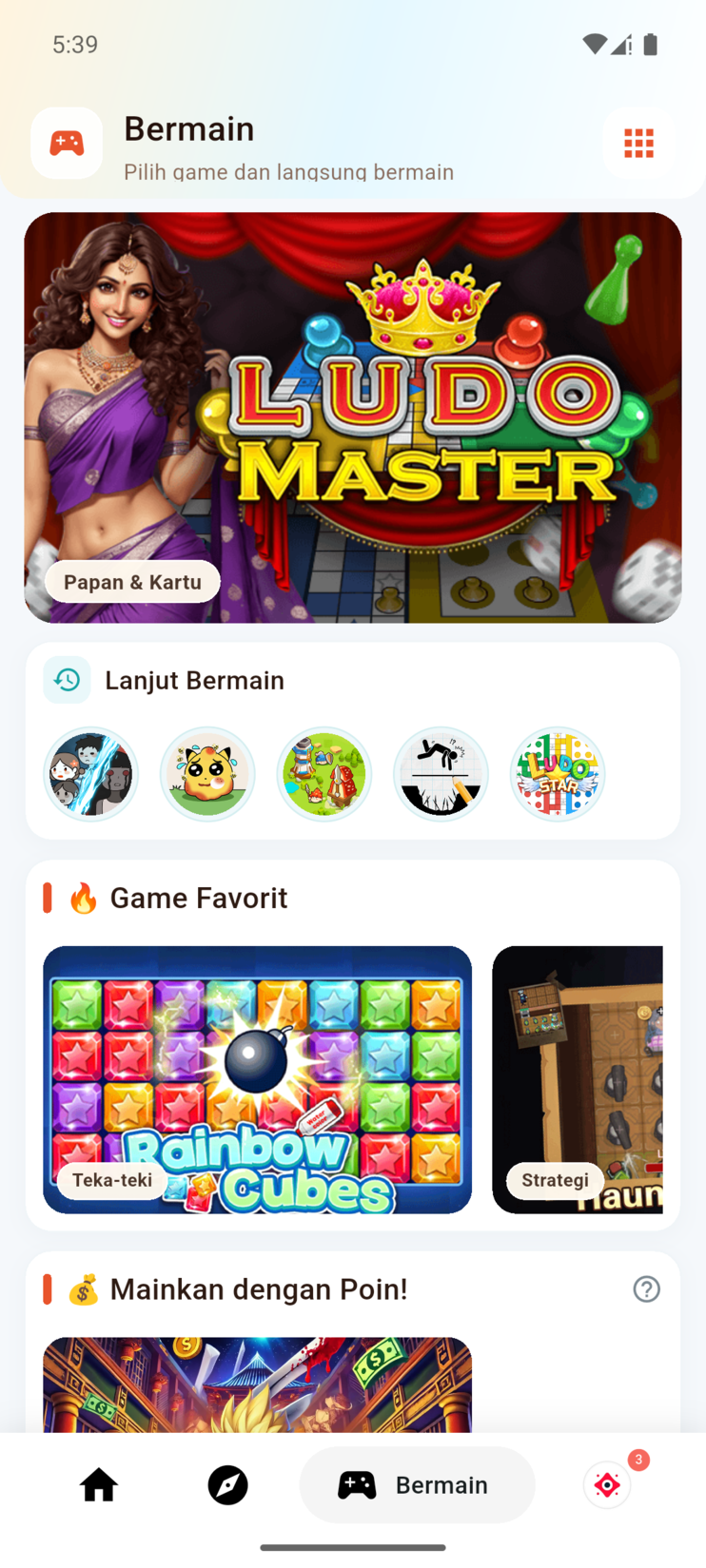 FOCUS Play Zone with instant games